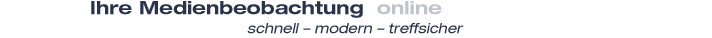 Ihre Medienbeobachtung  online