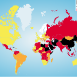 Rangliste der Pressefreiheit Weltkarte