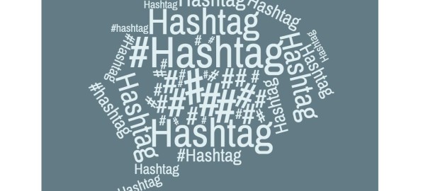 wordcloud Hashtag blau