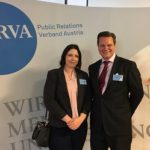 Christina Hagenauer und Alexander Seutter beim PRVA Kommunikationstag