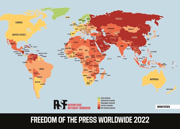 Rangliste der Pressefreiheit 2022