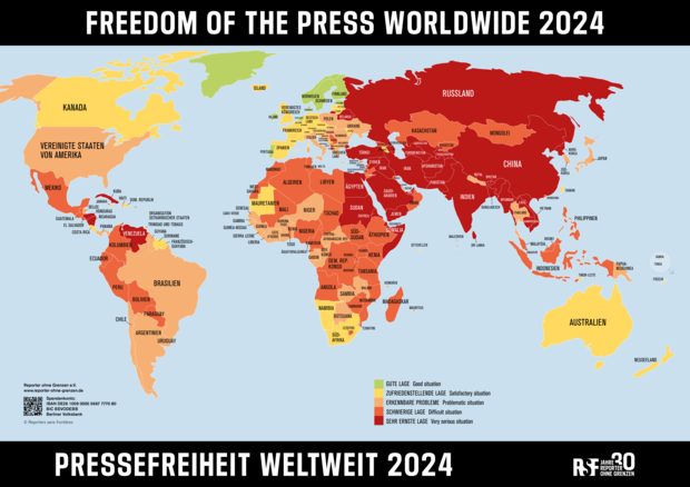 Rangliste der Pressefreiheit 2024